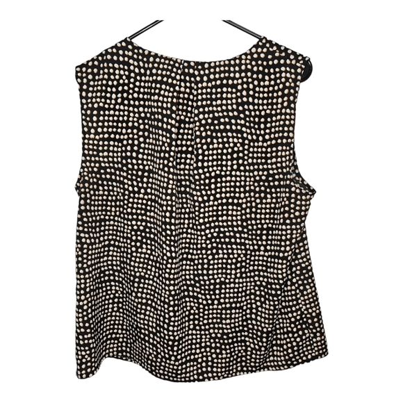 Nine West Polka Dot Lightweight Tank with Keyhole Neckline XL - Picture 4 of 9